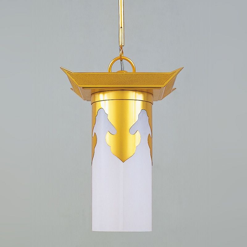 新様式吊灯籠 A型 本金メッキ 電装品付 吊金具別（笠横幅12～18cm 3種類）