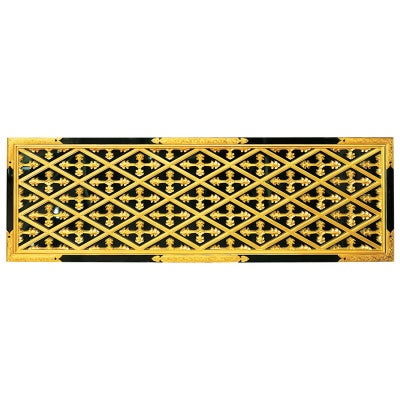 上壇下菱組彫物 花菱彫刻付 地板共 金具なし 極上 基準寸法横幅136cm（大谷派）