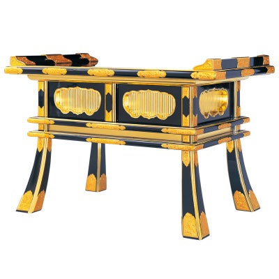 御和讃卓 筆返し角型 金具打 極上 横幅48cm（大谷派）