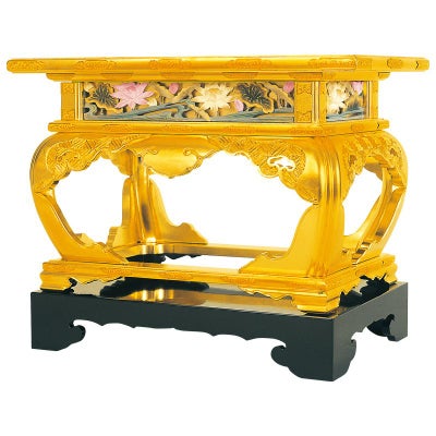 掛盤卓 御本山御影堂型 金具打 横幅48cm（本願寺派）