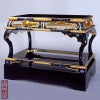 春日卓 御本山阿弥陀堂型 青貝入 別誂 卯兵衛印 横幅48cm（本願寺派）