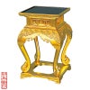 華瓶卓 御本山様式 綸子彫刻入 別製最上 卯兵衛印 高さ30cm（高田派）