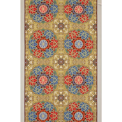 打敷 上金襴 金通菊唐花華紋 一巾半三角袖なし（真宗各派）