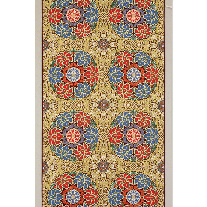 打敷 上金襴 金通菊唐花華紋 一巾半三角袖なし（真宗各派）