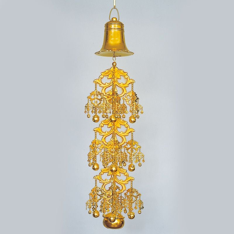 隅瓔珞 御本山様式 瓔珞PC製三枠 純金箔押（笠径12～18cm 5種類）