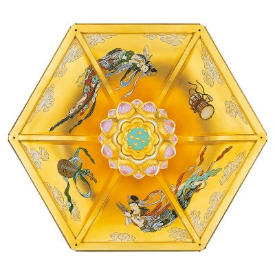 人天蓋天人画 楽器入 八葉彩色なし 人天蓋106cm用（各宗派）