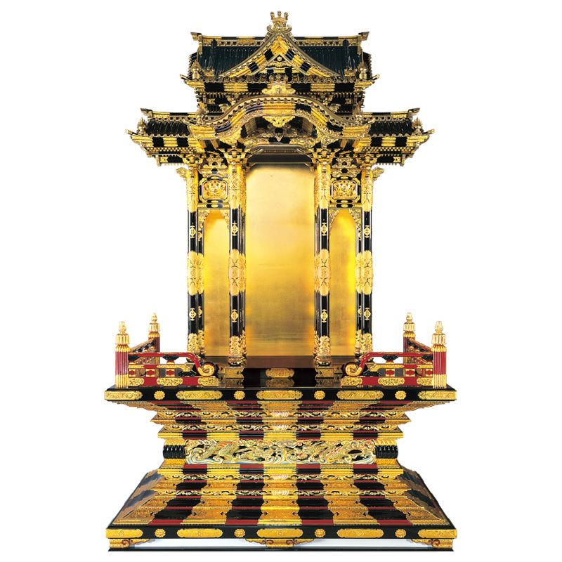 御本尊御宮殿 御本山様式 阿弥陀堂型 極上 下屋根幅182cm（大谷派）