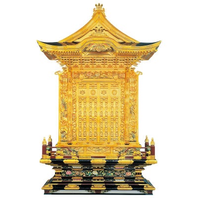 蓮如様御厨子 入母屋造り妻入 極上 屋根幅136cm（本願寺派）
