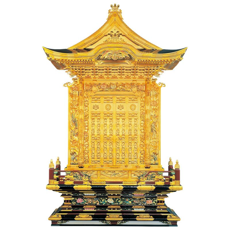 蓮如様御須弥壇 御本山様式 御影堂型 極上 框横幅152cm（本願寺派