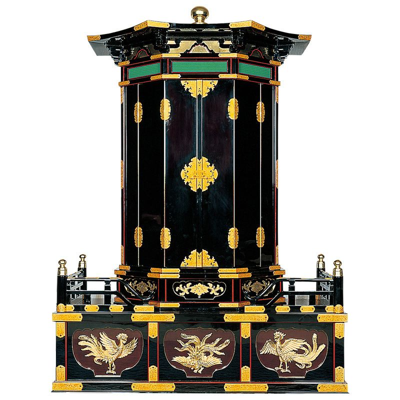 夢殿型御厨子 扉三方開 極上 屋根幅121cm（各宗派） | 寺院用仏具