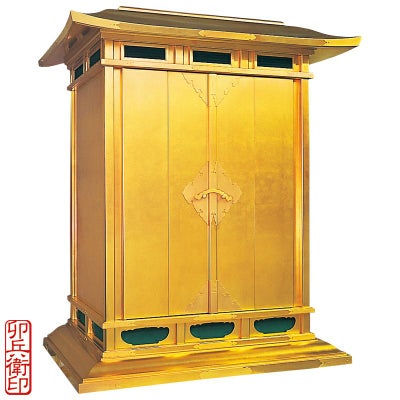 春日厨子 総純金箔押 別誂 卯兵衛印 扉丈76cm（各宗派）