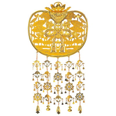 金華鬘 蓮水透かし模様 極上 横幅18cm（各宗派）