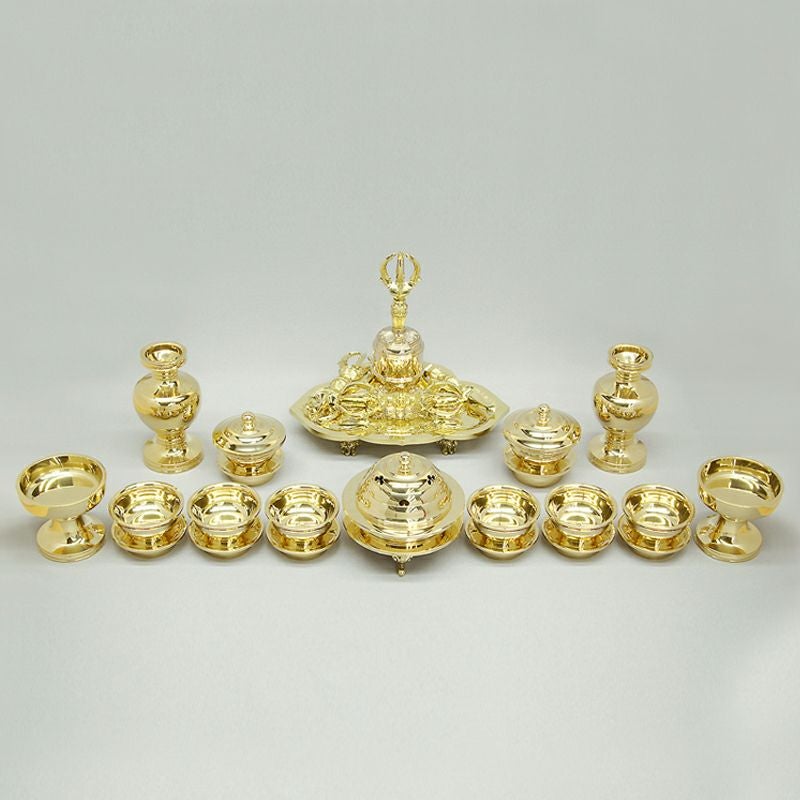 前具 一面器 極上品 真鍮製本磨き 天台宗 真言宗（豆型～大大型 5種類）