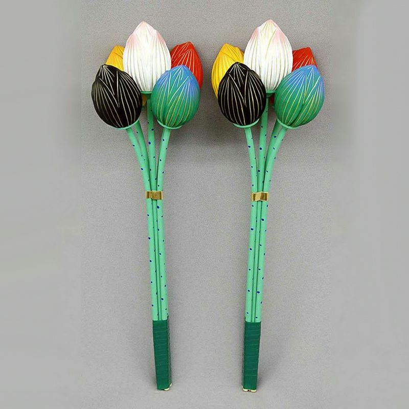 二瓶華 木製 1組（長さ36.4cm～48.4cm 3種類）
