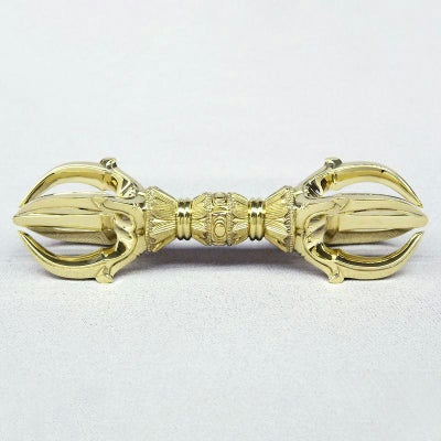 前具 五鈷杵 極上品 真鍮製本磨き（長さ8.0cm～16.8cm 5種類）
