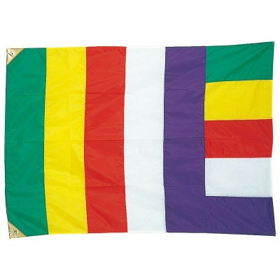 仏旗 従来配色 テトロン製（小、中、大 3種類）