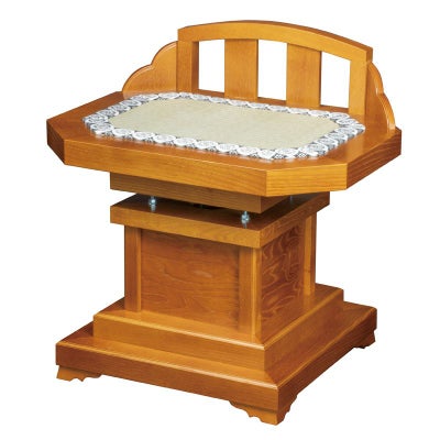 導師用隅切回転式椅子 栓 1454-1020