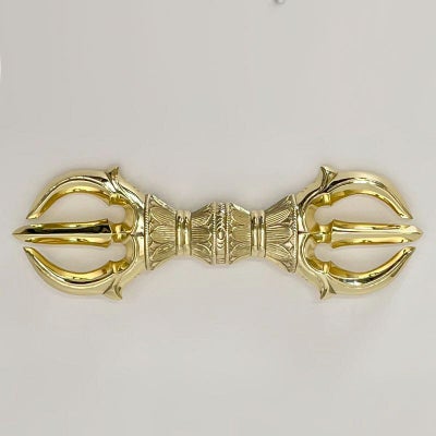 前具 三鈷杵 極上品 真鍮製本磨き 1個（長さ8.3cm～16.7cm 5種類）