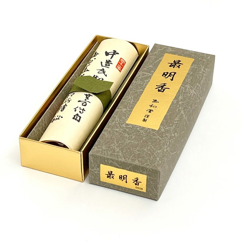 玉初堂 線香 最明香（さいみょうこう） 沈香調 短寸13.8cm 1把