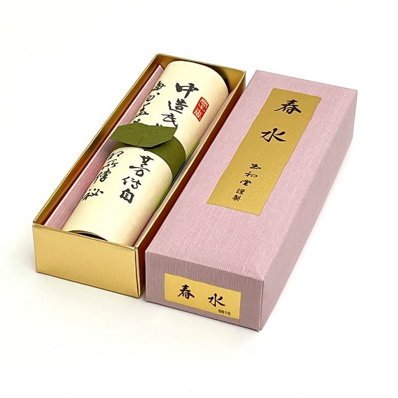 玉初堂 線香 春水（しゅんすい） 沈香調 短寸13.8cm 1把