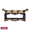華頂型前机 唐草彫刻入 黒塗または朱塗 純金箔押 金具打 横幅152cm