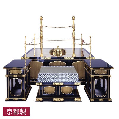護摩壇 黒塗または朱塗 純金箔押 金具打 畳付 護摩壇横幅121cm