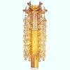 蓮付木製幢幡 瓔珞付 純金箔押 総高さ212cm～152cm 1対