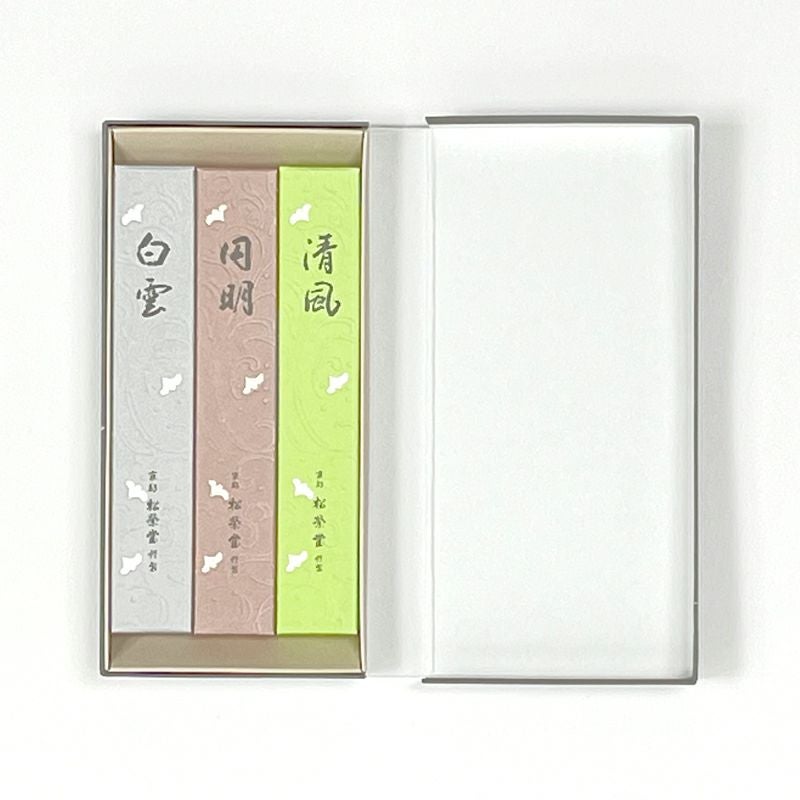 松栄堂 京線香こころか三種 アソート 短寸13.5cm | 寺院用仏具・寺院