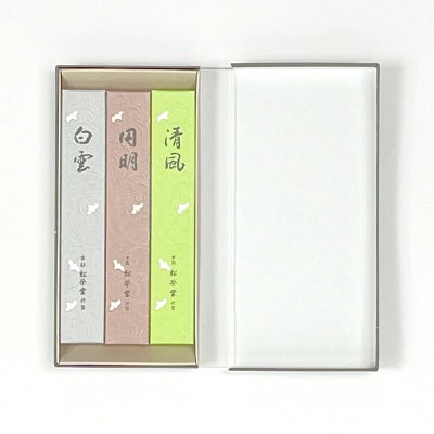 松栄堂 京線香こころか三種 アソート 短寸13.5cm