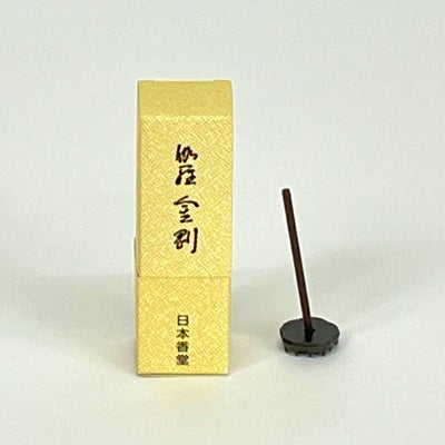 日本香堂 伽羅金剛スティック 香立付 部屋香 短寸5.7cm 24本入