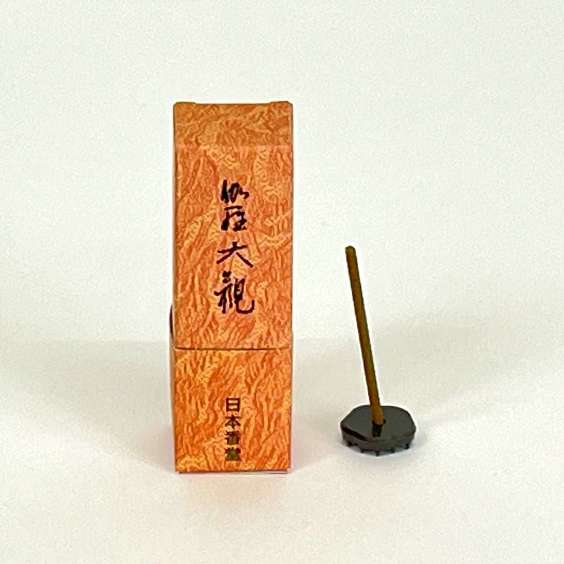 日本香堂 伽羅大観スティック 香立付 部屋香 短寸5.7cm 20本入