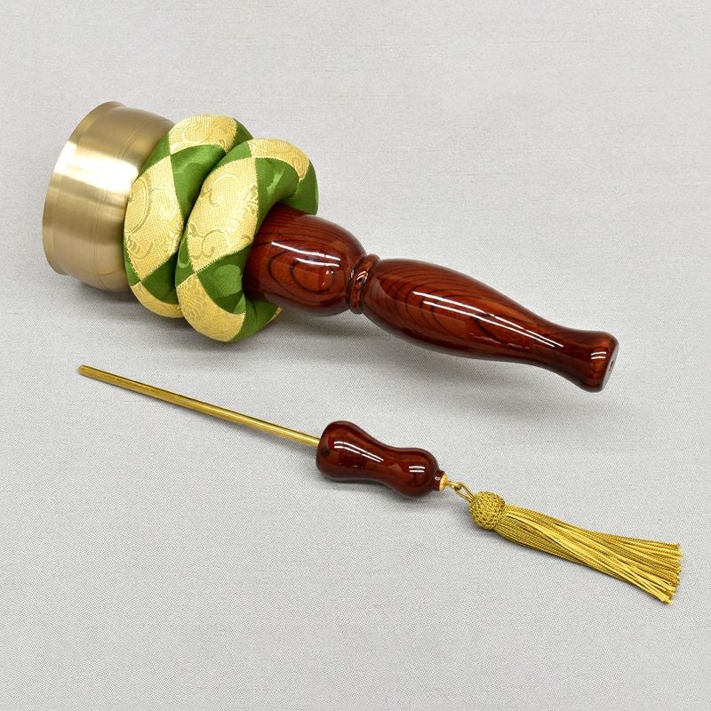 佐波理製】印金セット マグネット式木地呂色漆柄 撥収納式（口径8.4cm