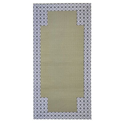 拝敷 四天付 いぐさ表 大紋高麗縁 横幅88cm、長さ177cm（曹洞宗）