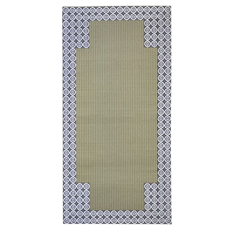 拝敷 四天付 いぐさ表 大紋高麗縁 横幅88cm、長さ177cm（曹洞宗）