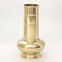 卓下花瓶 真鍮製 磨き 大谷派 高さ17.5cm