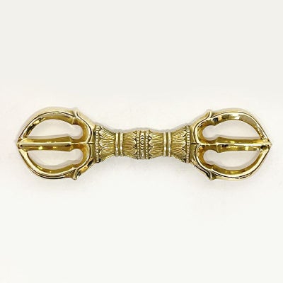 前具 三鈷杵 特製品 真鍮製本磨き（長さ11.3cm、12.8cm 2種類）