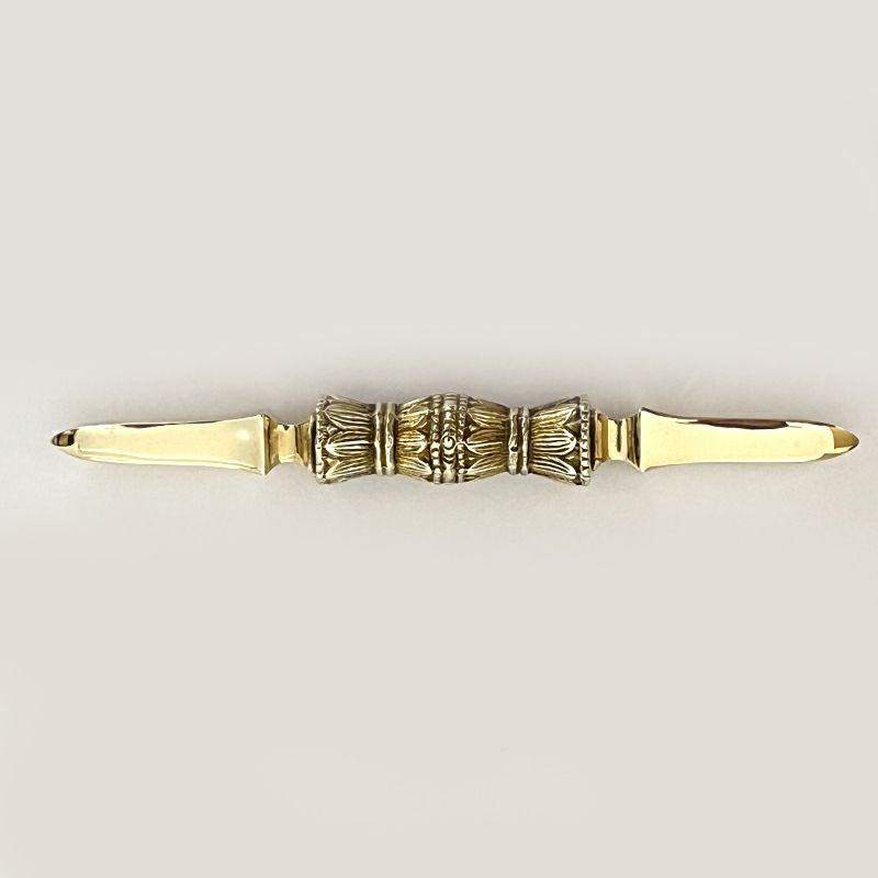 前具 独鈷杵 特製品 真鍮製本磨き（長さ12.1cm、13.0cm 2種類）