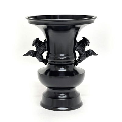 花瓶 花瓶丸型獅子掛 真鍮製 色付（口径15cm～30cm 6種類）