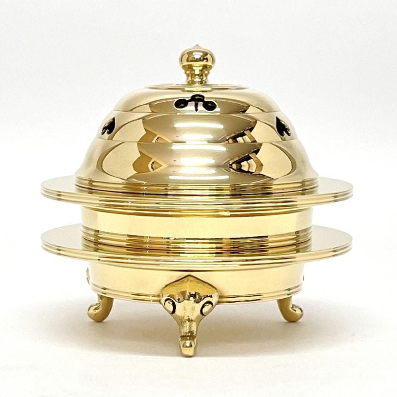 密教法具 火舎香炉 寺院用仏具 仏教 工芸品 真鍮製 前具 火舎香炉 特製品 真鍮製本磨き（中型、大型 2種類） | 寺院用仏具
