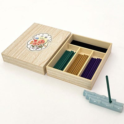 玉初堂 天華 三種アソート スティック 香立付 部屋香 ミニ寸6cm