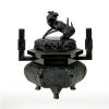 【アウトレット】香炉 花瓶六角型用 色付 最上 唐金製 本願寺派 胴直径17cm