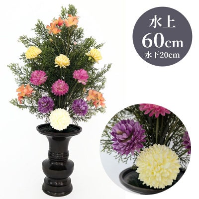 ひばB 色花添 24-2 水上げ60cm HB201-IB24-2