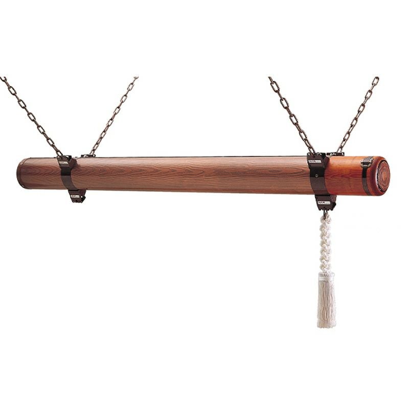 梵鐘用橦木 手動標準型 木目調 取付金具付（梵鐘150～600貫未満 3種類）