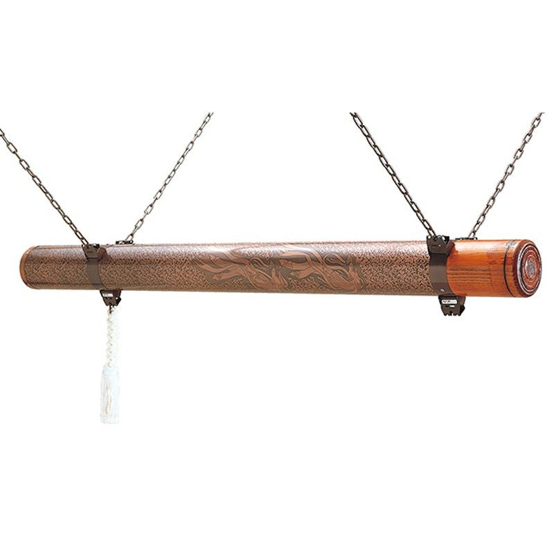 梵鐘用橦木 手動標準型 天女模様 取付金具付（梵鐘150～600貫未満 3種類）