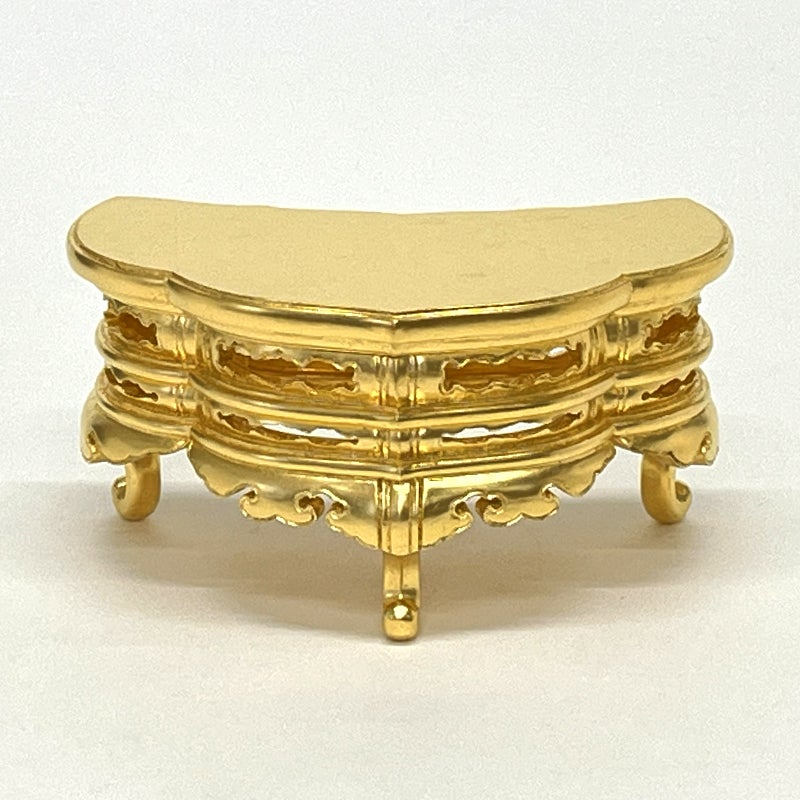 アウトレット】月形仏器台 総純金箔押 金具なし 横幅18cm | 寺院用仏具